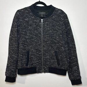 J. Crew Boucle Bomber Jacket - Size 10 or M